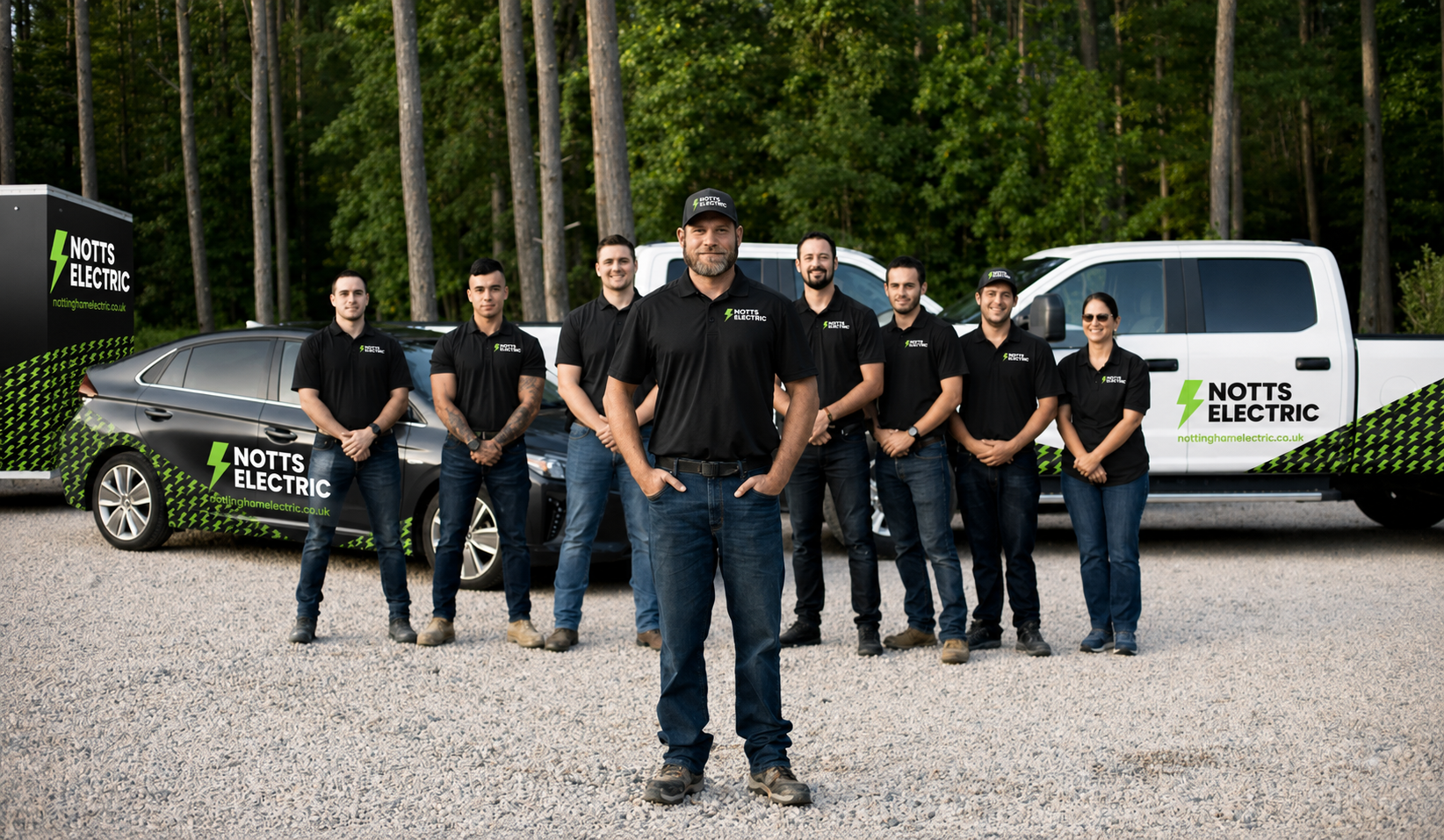 Qualified electrician working on an installation